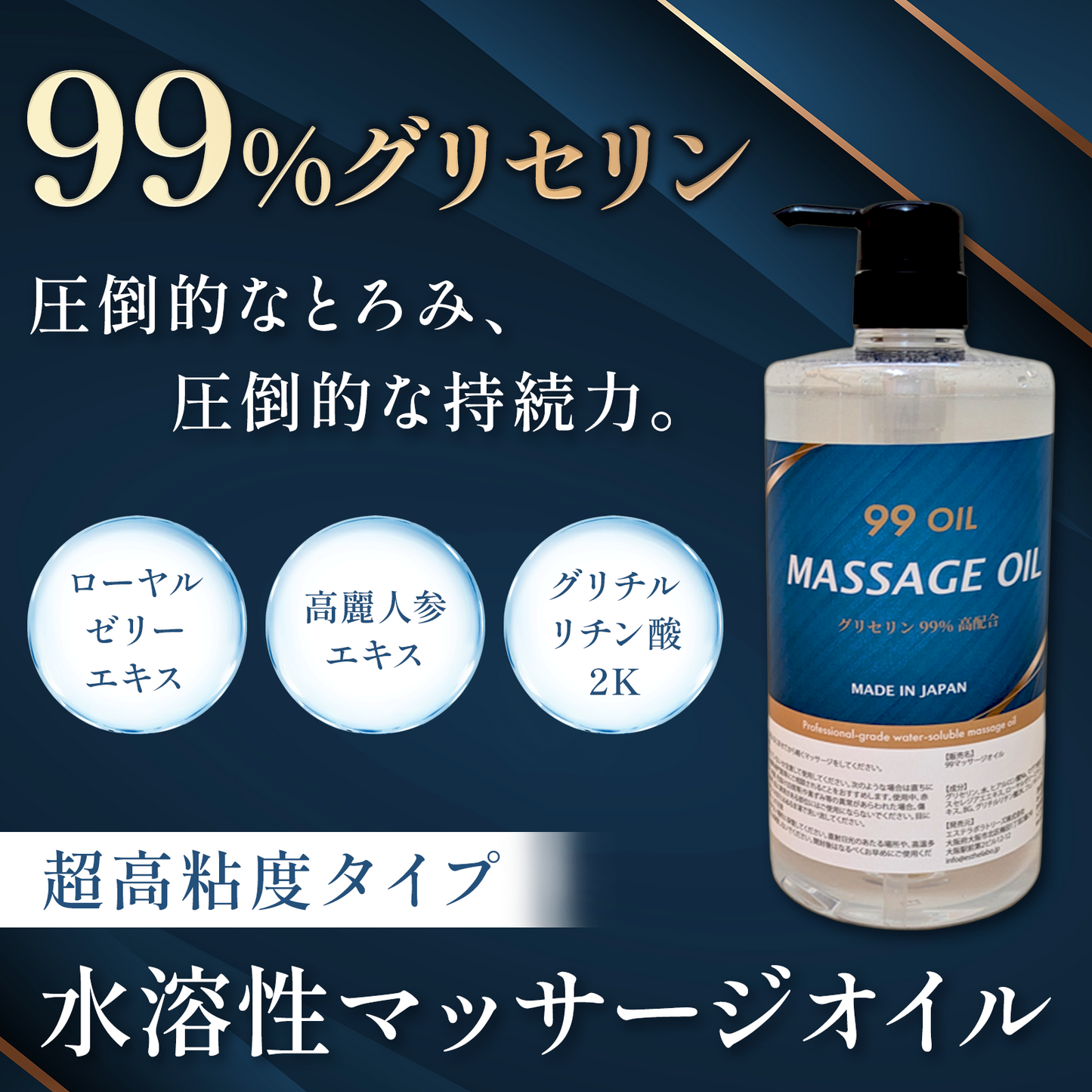 99OIL 水溶性マッサージオイル　1リットル